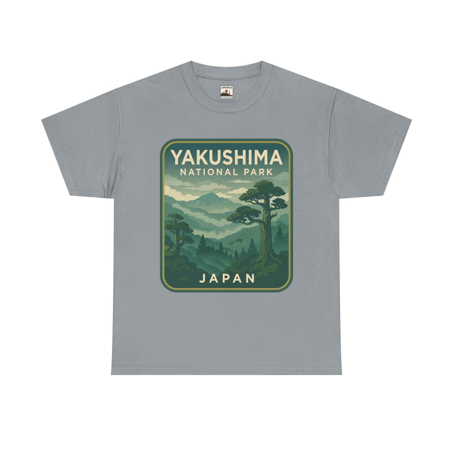 Yakushima National Park Logo Unisex Heavy Cotton Tee