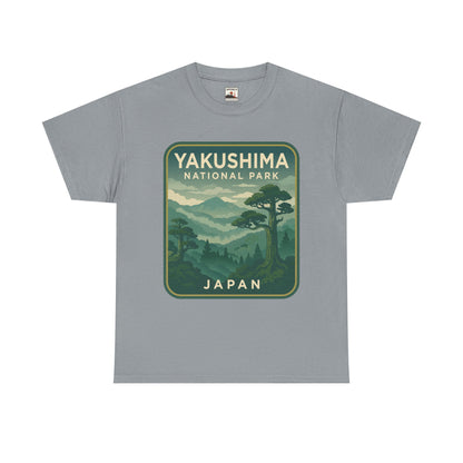 Yakushima National Park Logo Unisex Heavy Cotton Tee