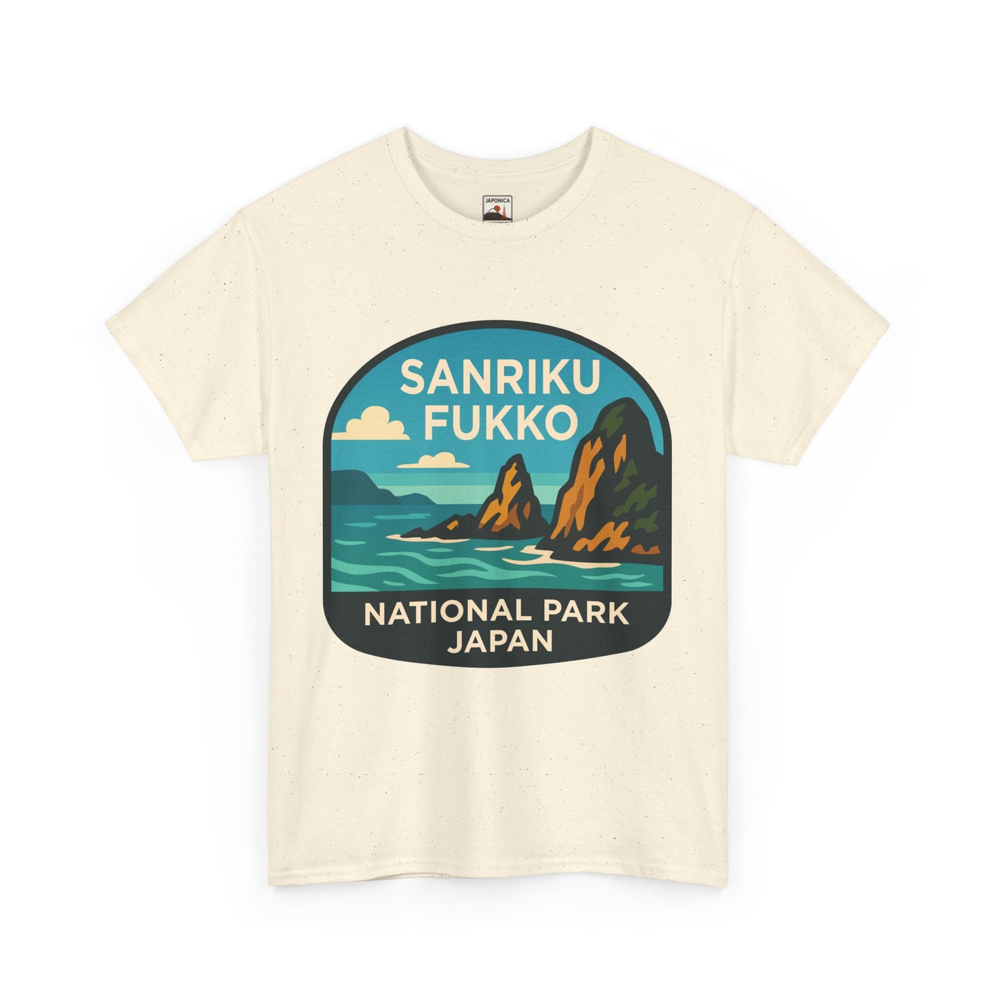 Sanriku - Fukko National Park Logo Unisex Heavy Cotton Tee