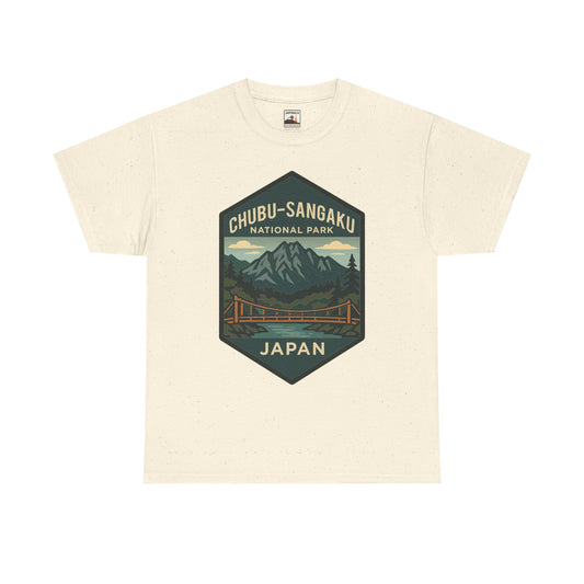 Chubu - Sangaku National Park Logo Vintage Unisex Heavy Cotton Tee