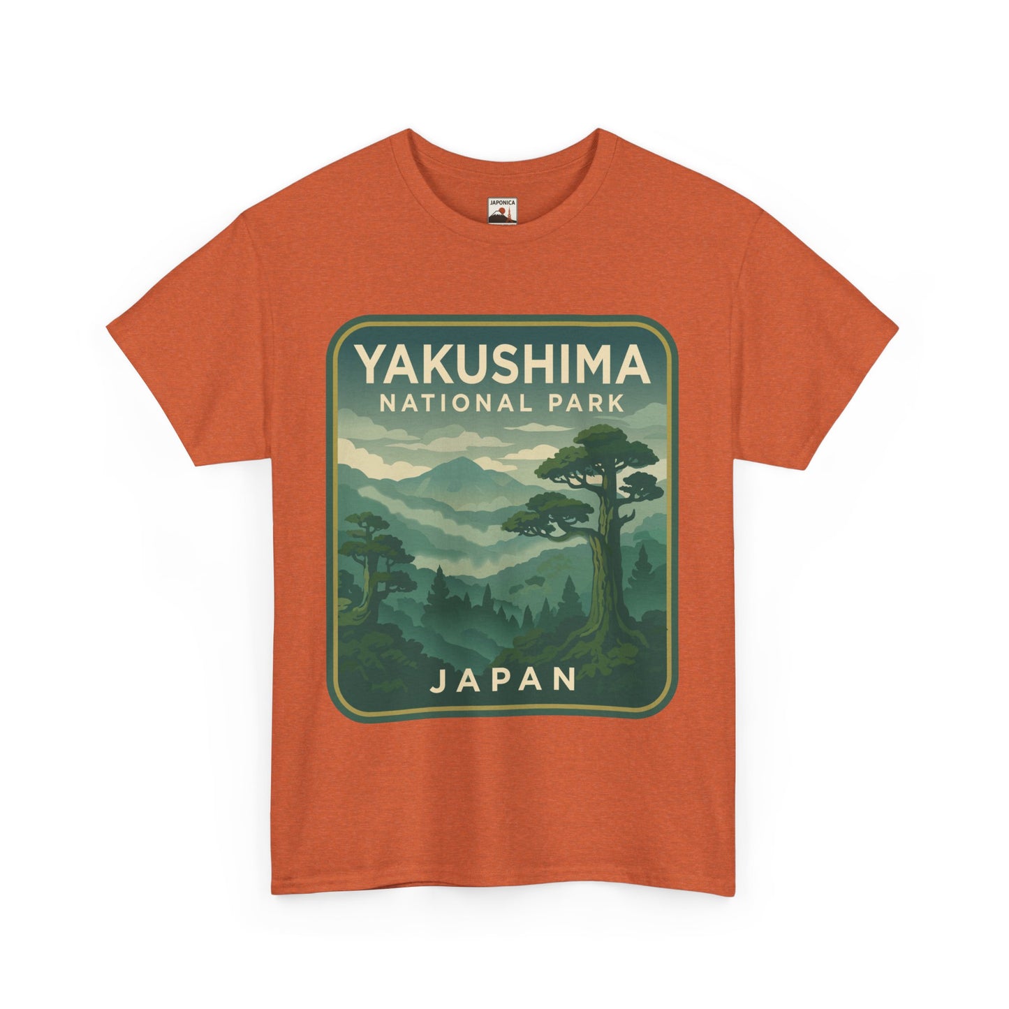 Yakushima National Park Logo Unisex Heavy Cotton Tee