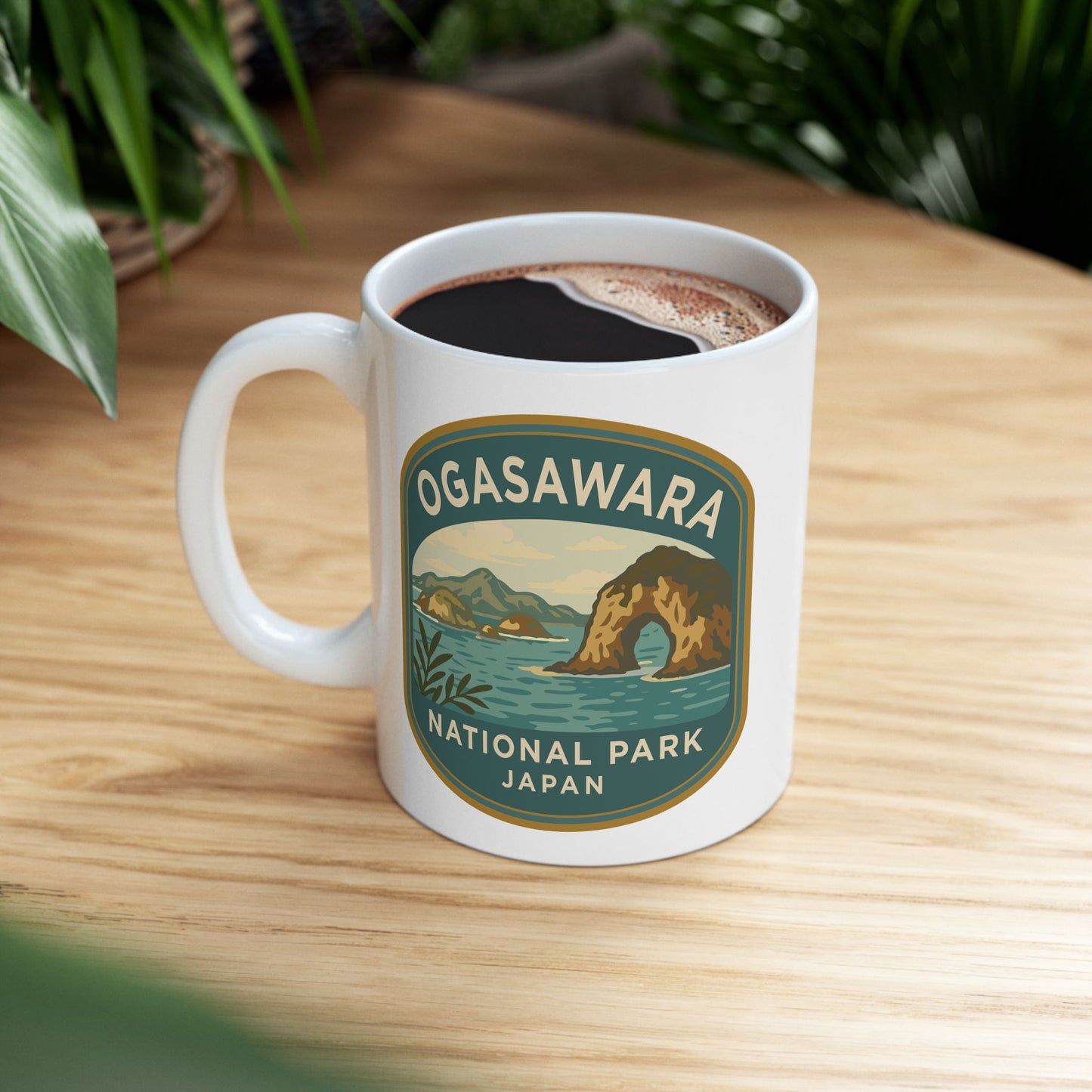 Ogasawara National Park Logo Ceramic Mug
