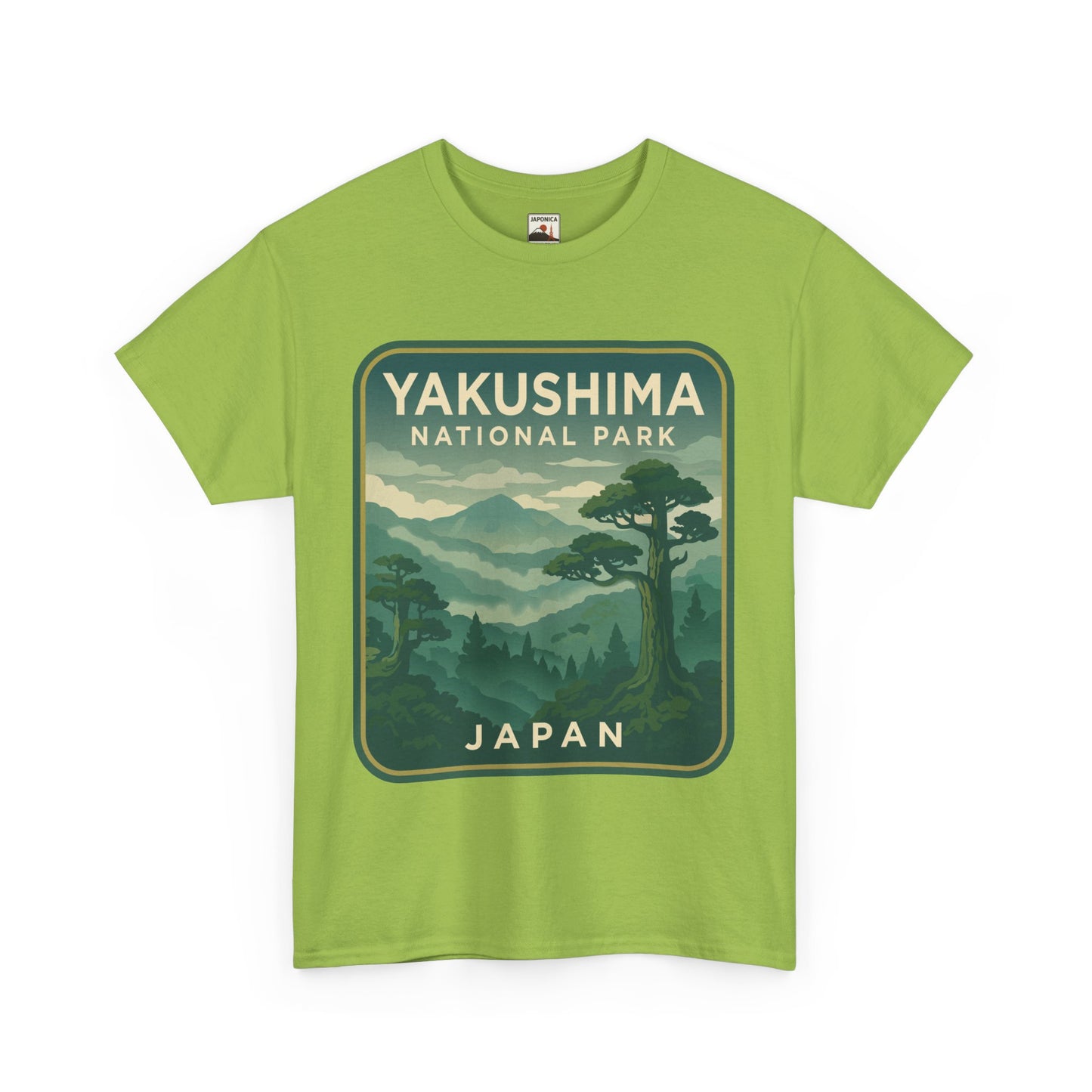 Yakushima National Park Logo Unisex Heavy Cotton Tee