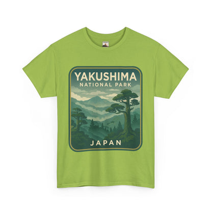 Yakushima National Park Logo Unisex Heavy Cotton Tee