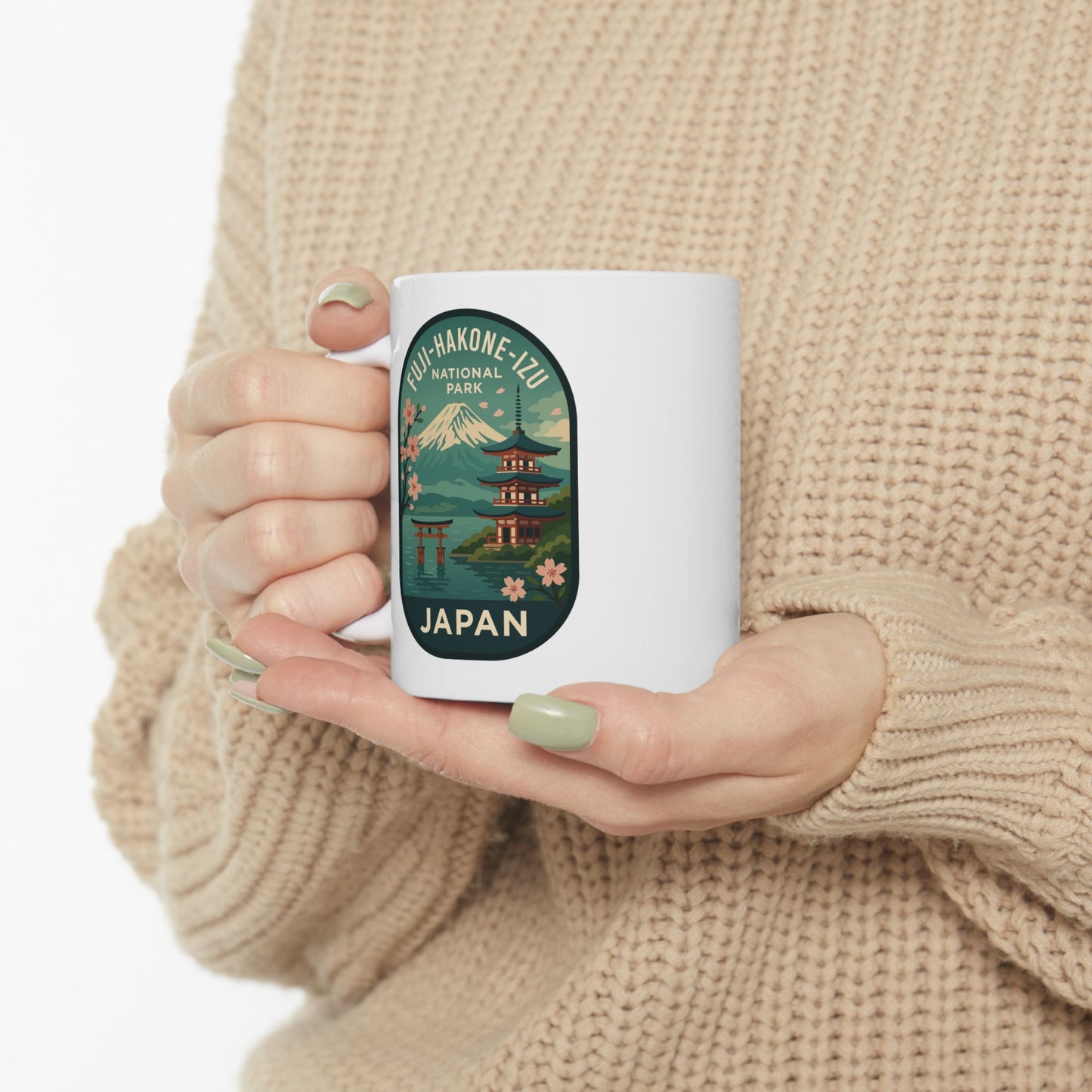 Fuji - Hakone - Izu National Park Logo Ceramic Mug