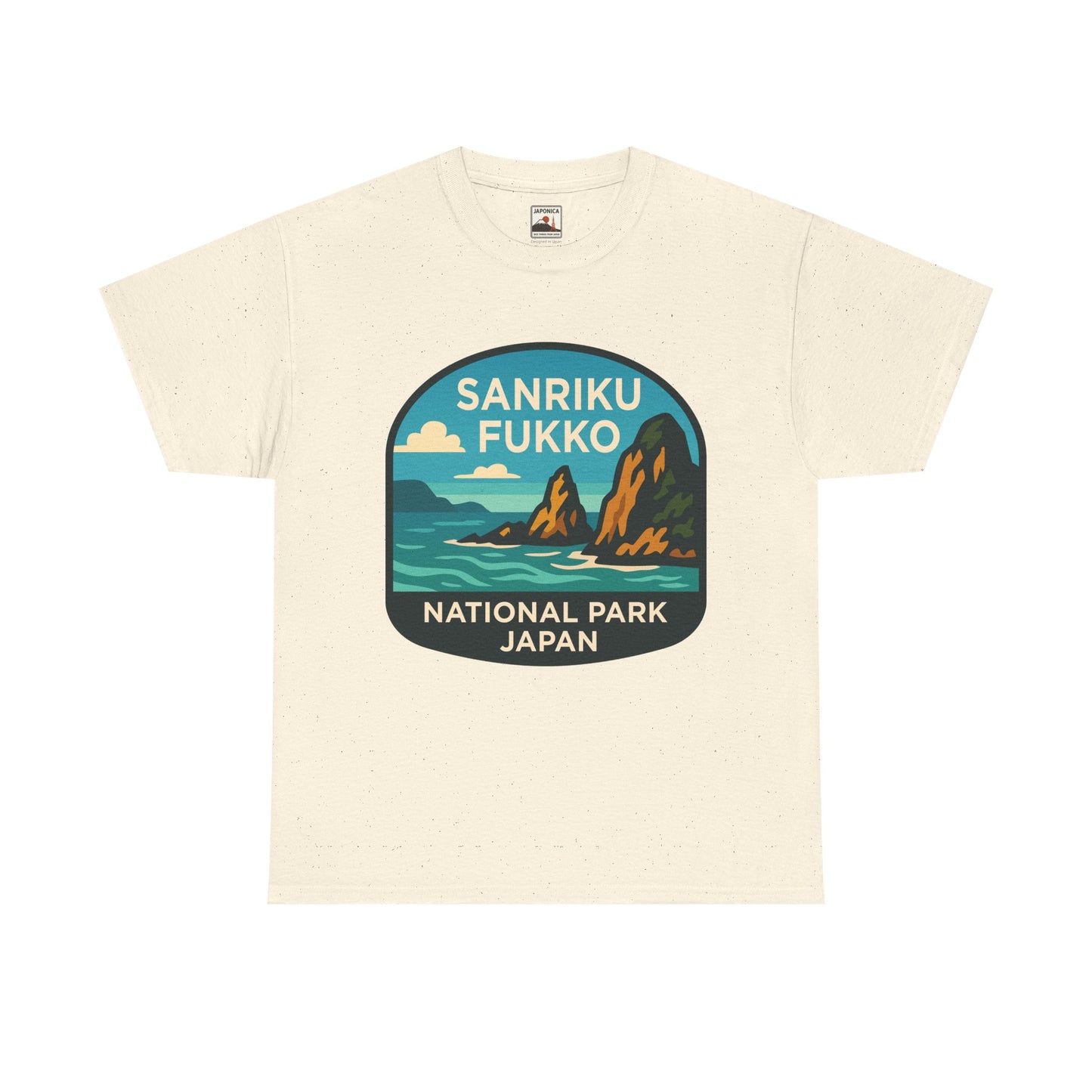 Sanriku - Fukko National Park Logo Unisex Heavy Cotton Tee