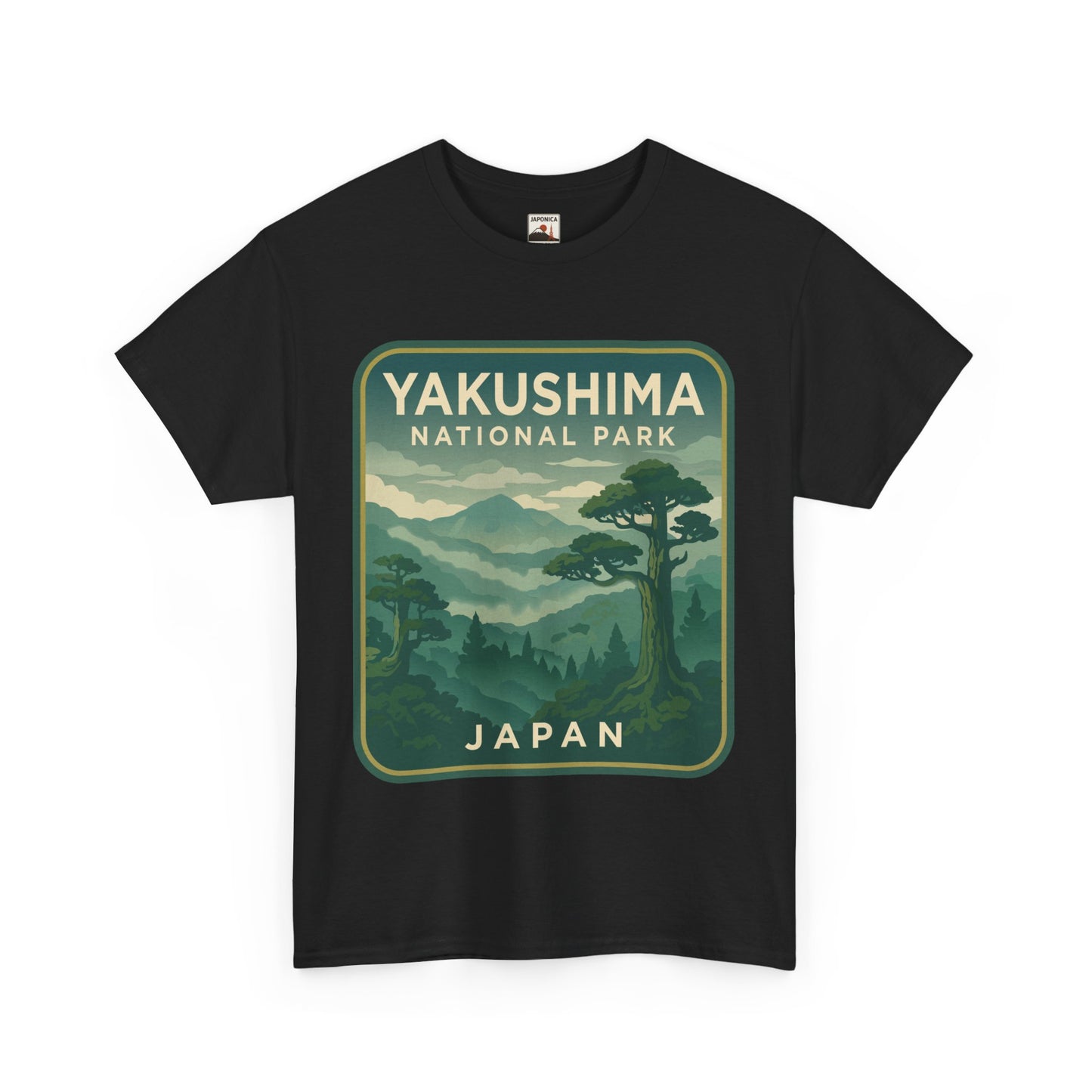 Yakushima National Park Logo Unisex Heavy Cotton Tee