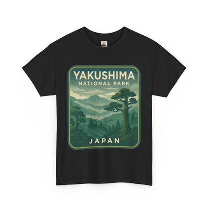 Yakushima National Park Logo Unisex Heavy Cotton Tee