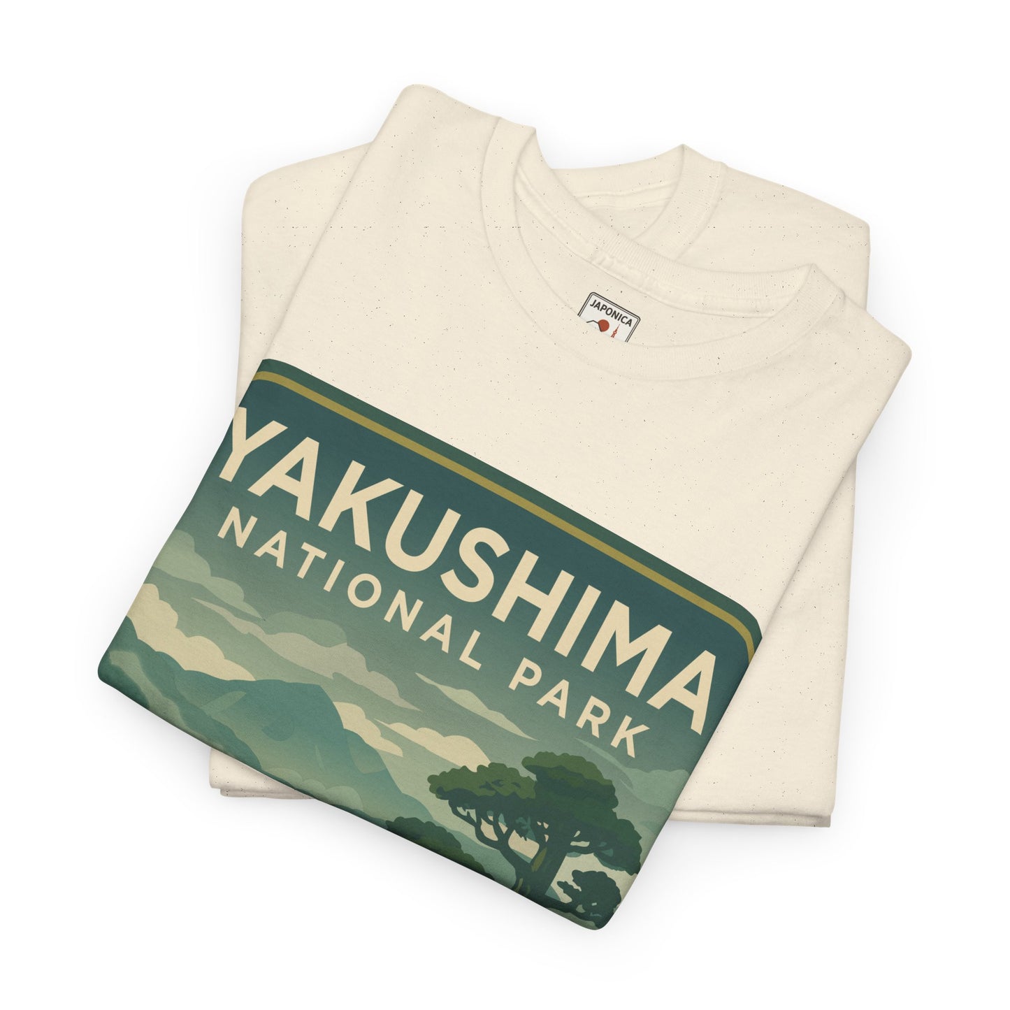 Yakushima National Park Logo Unisex Heavy Cotton Tee