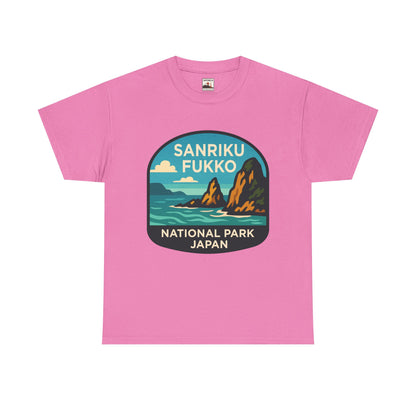 Sanriku - Fukko National Park Logo Unisex Heavy Cotton Tee