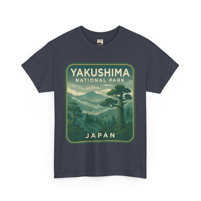 Yakushima National Park Logo Unisex Heavy Cotton Tee