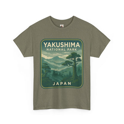 Yakushima National Park Logo Unisex Heavy Cotton Tee