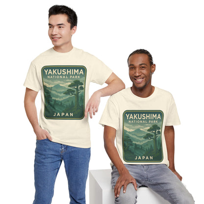 Yakushima National Park Logo Unisex Heavy Cotton Tee