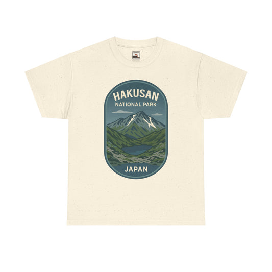 Hakusan National Park Logo Unisex Heavy Cotton Tee