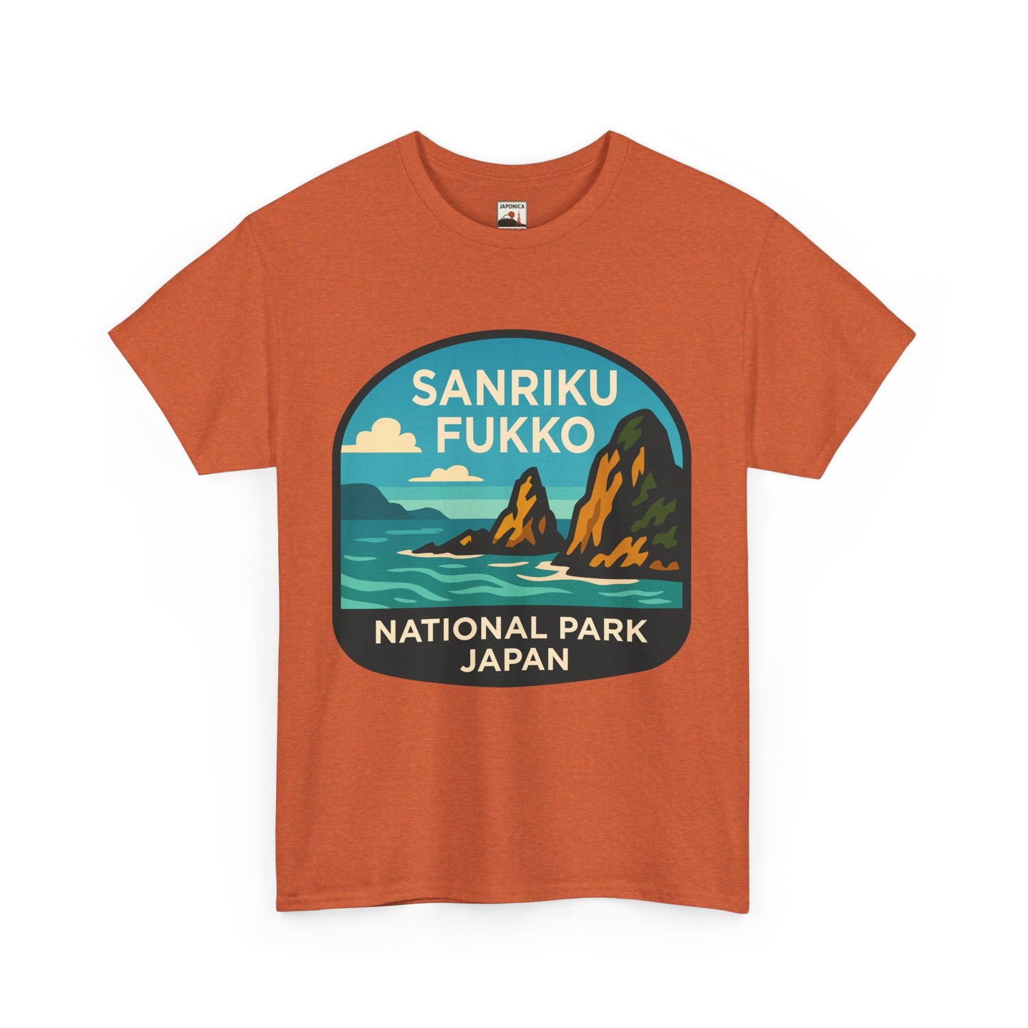 Sanriku - Fukko National Park Logo Unisex Heavy Cotton Tee
