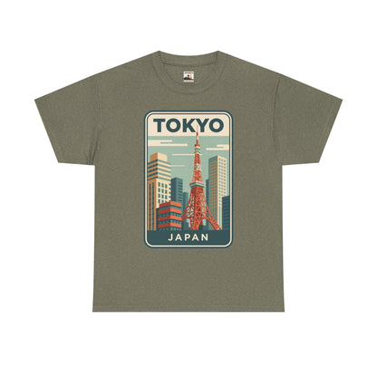 Tokyo Japan Unisex Heavy Cotton Tee