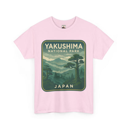 Yakushima National Park Logo Unisex Heavy Cotton Tee