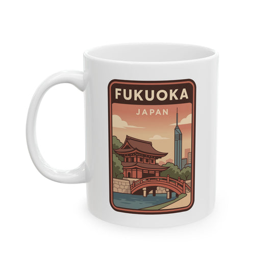 Fukuoka Japan Logo Ceramic Mug