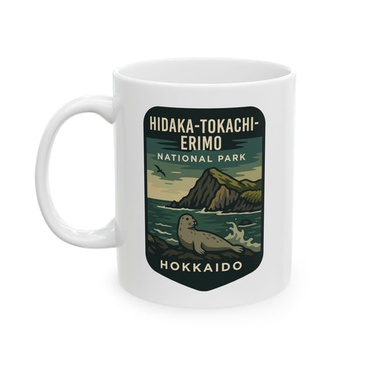 Hidaka - Tokachi - Erimo National Park Logo Ceramic Mug