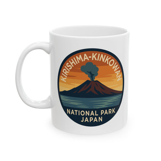 Kirishima - Kinkowan National Park Logo Ceramic Mug