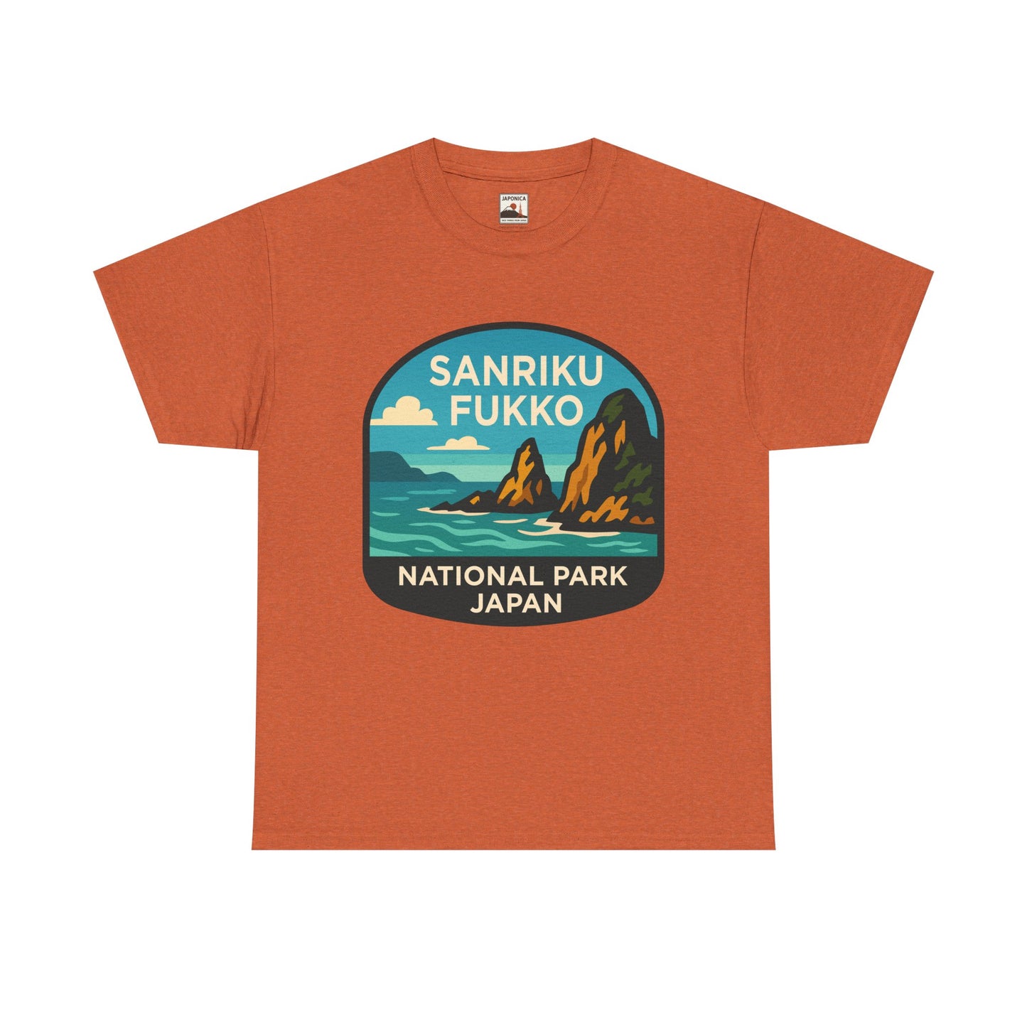 Sanriku - Fukko National Park Logo Unisex Heavy Cotton Tee