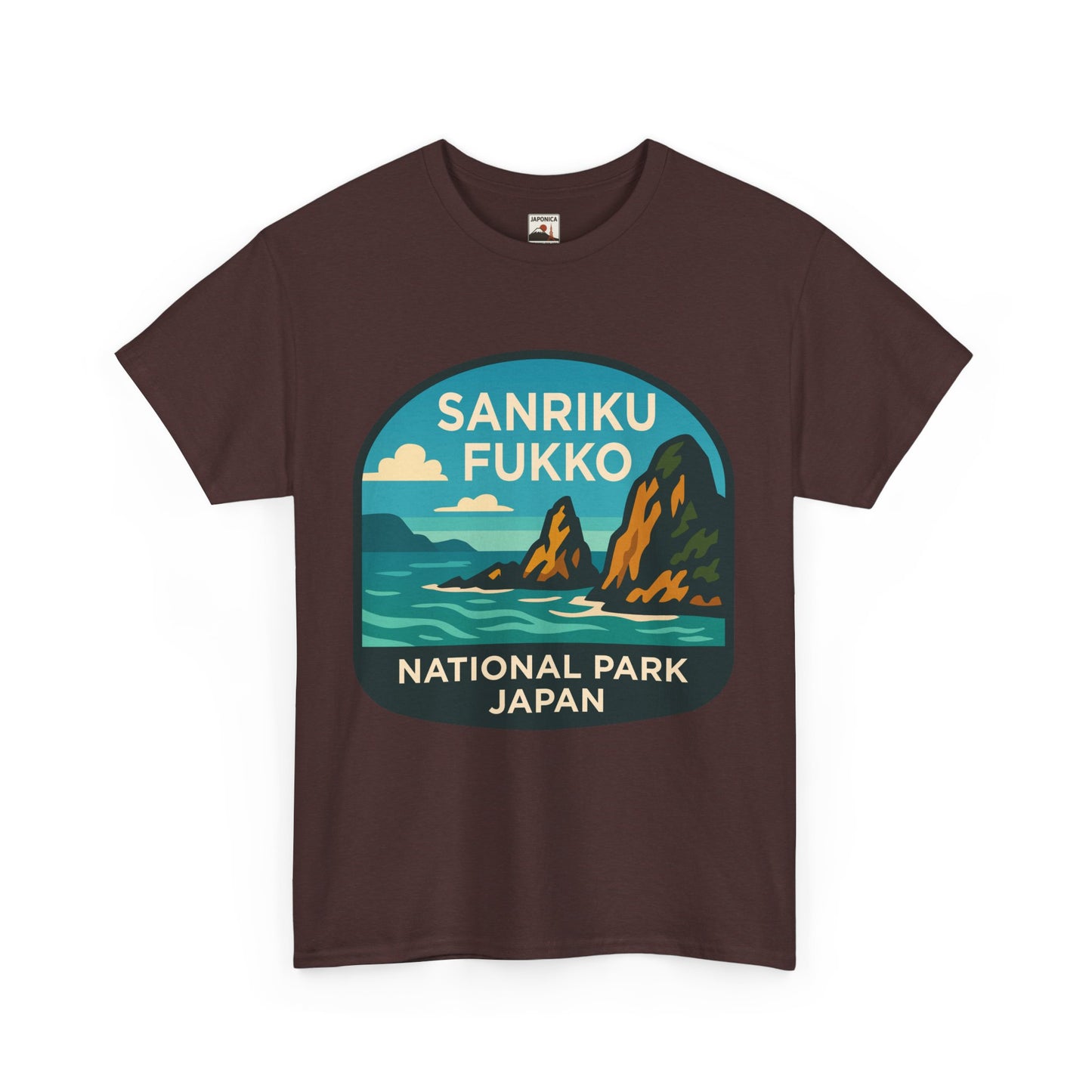 Sanriku - Fukko National Park Logo Unisex Heavy Cotton Tee