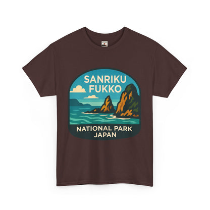 Sanriku - Fukko National Park Logo Unisex Heavy Cotton Tee